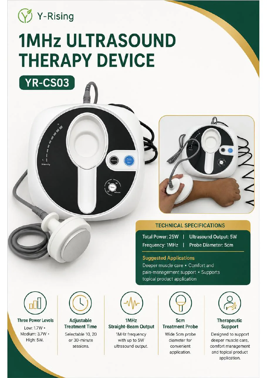 1MHz Ultrasound Therapy Device YR-CS03